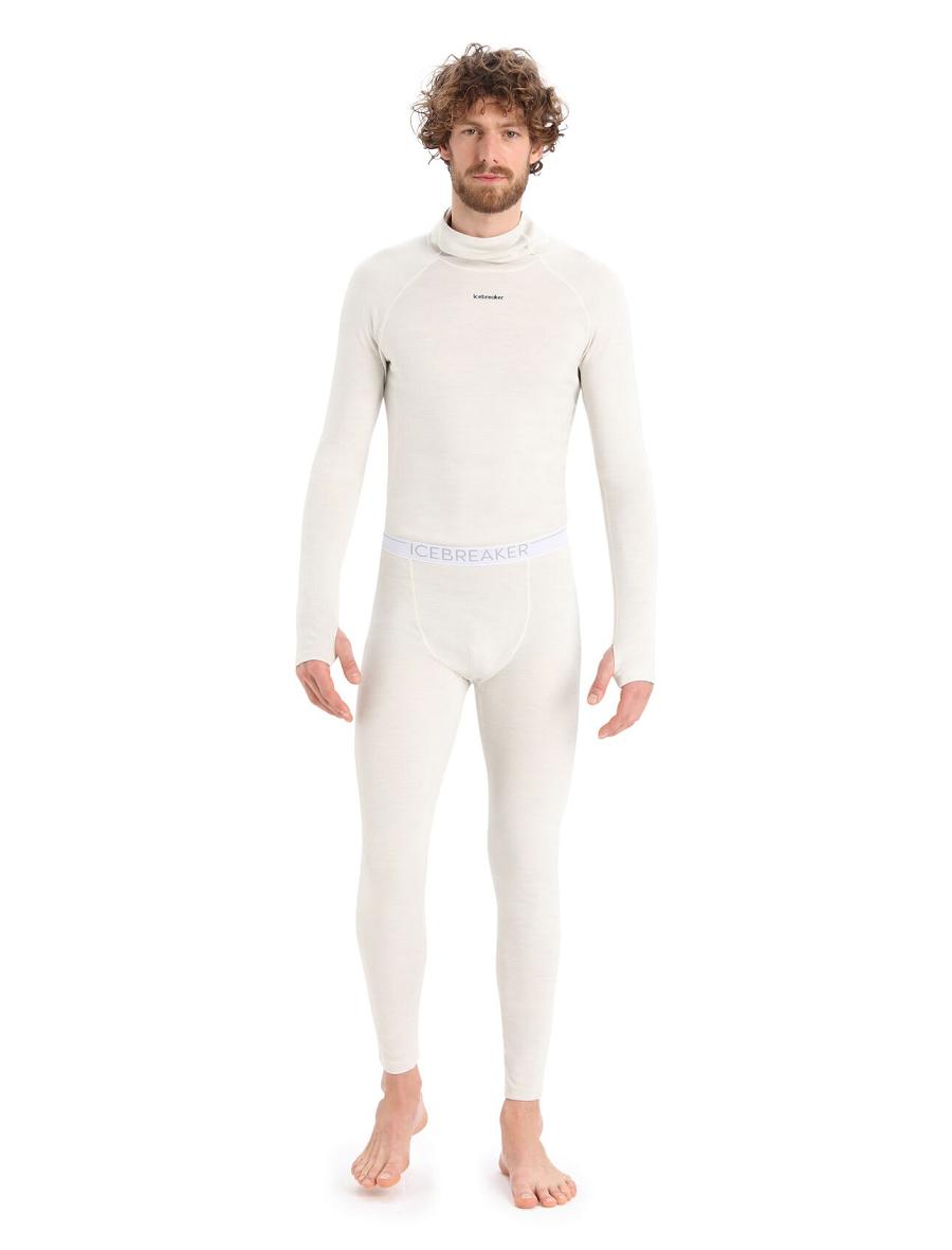 Ecru Heather Icebreaker 15.5 Merino Thermal Leggings Men's Base Layers | AU 1353GSOL